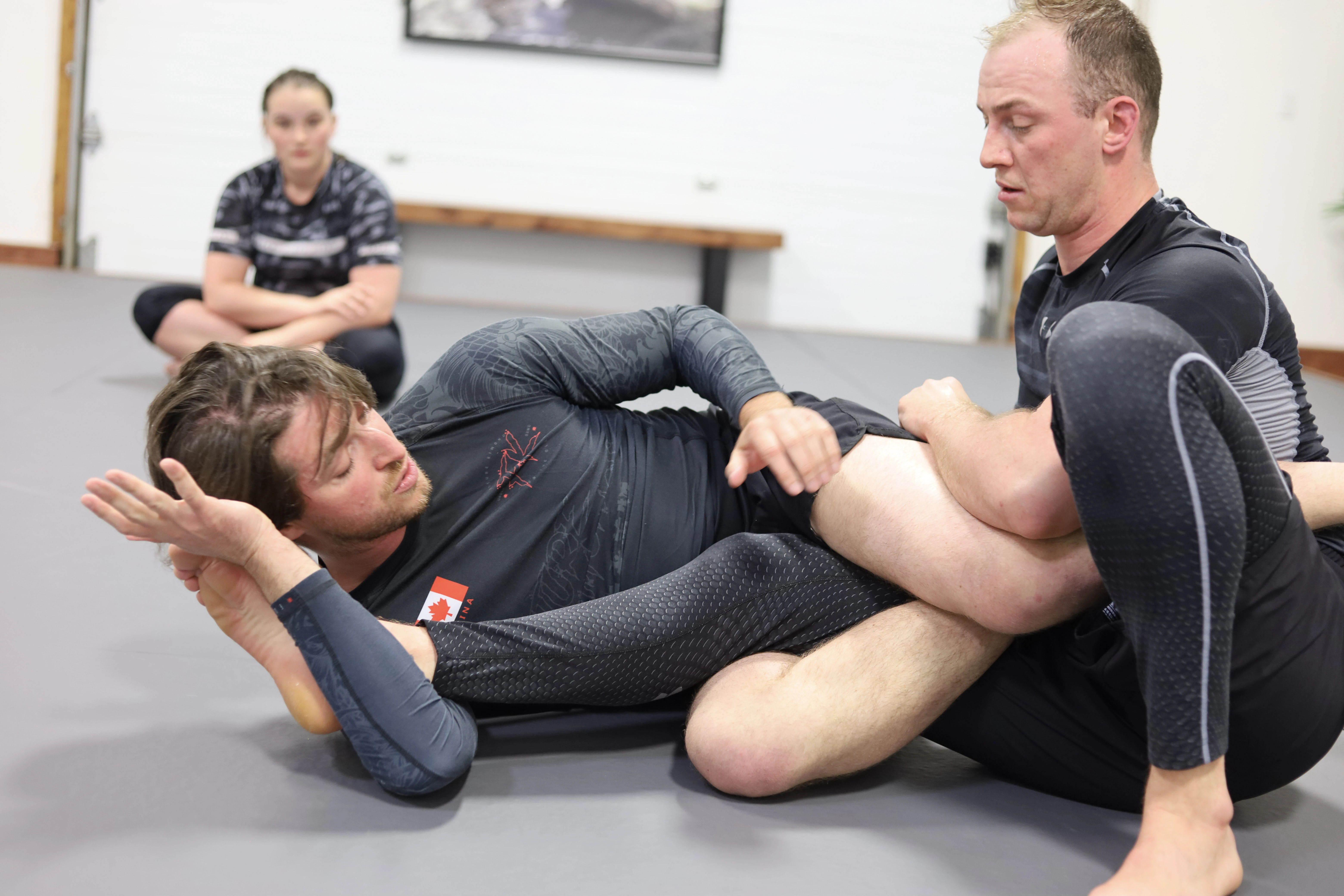 GI Brazilian Jiu-Jitsu training on the mats at Expedition BJJ, Regina